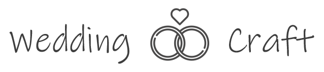 Wedding Craft logo with wedding rings and heart above them
