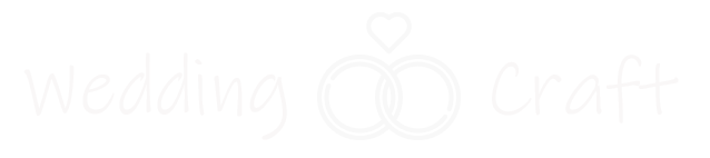 Wedding Craft logo with wedding rings and heaart above them